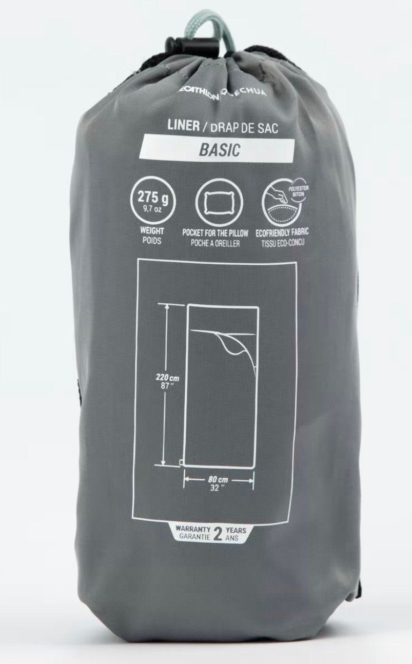 Quechua Basic Slaapzak Liner - Lichtgewicht & Compact, Ophalen of Verzenden, Nieuw