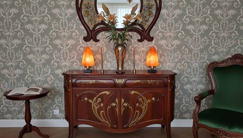 Set van 2 exclusieve Art Nouveau/Art Deco tafellampen, Ophalen of Verzenden