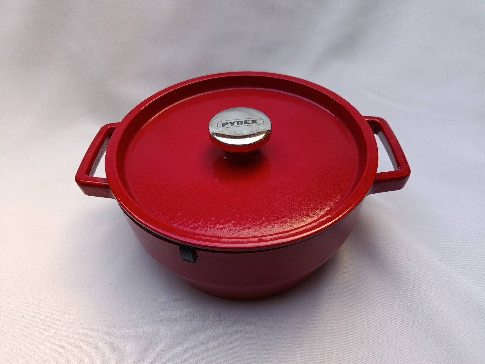 Pyrex Slowcook pan 24 cm gietijzer, Ophalen, Zo goed als nieuw, Gietijzer