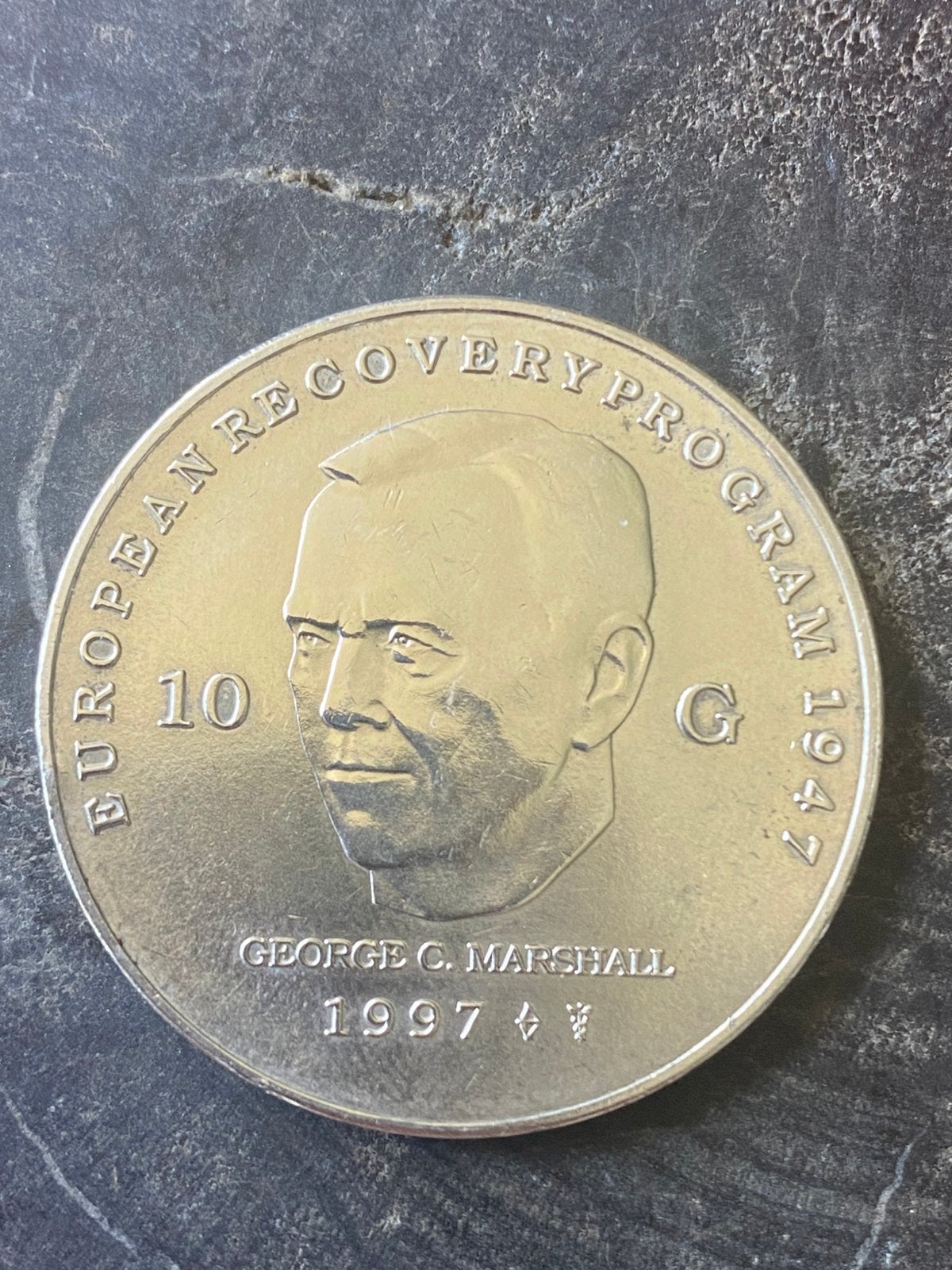 Zilveren 10 gulden munt 1997, Ophalen of Verzenden, Zuid-Amerika