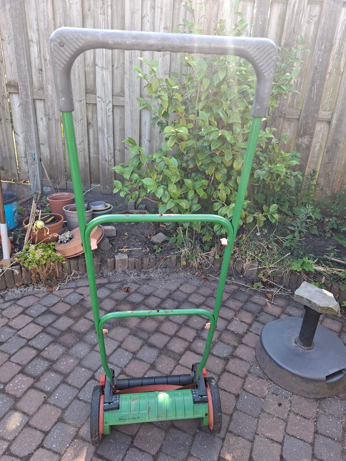 grasmaaier kleur groen, Tuin en Terras, Ophalen of Verzenden, Gebruikt