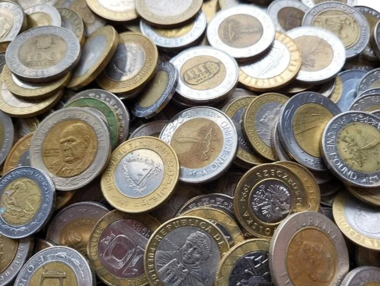250 gram Bi-metaal munten, Postzegels en Munten, Munten en Bankbiljetten | Verzamelingen, Ophalen of Verzenden, Nederland en Buitenland