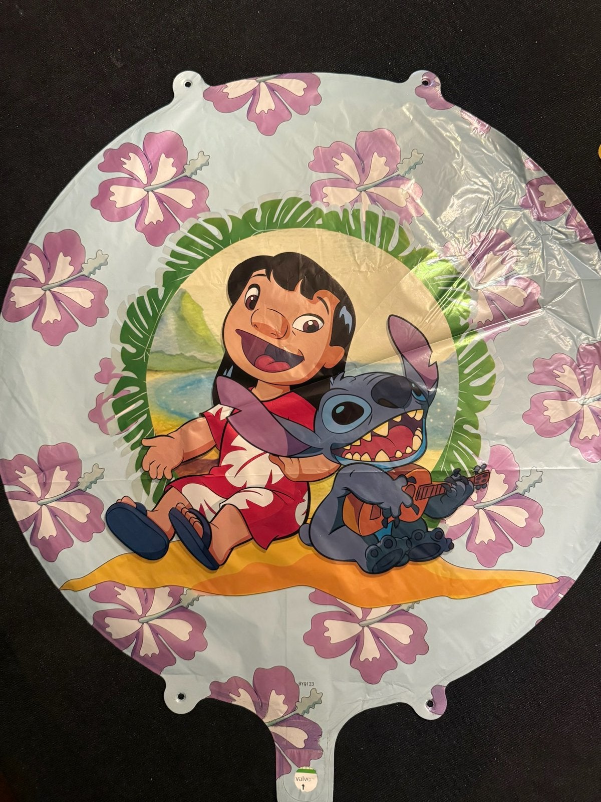 Lilo en Stitch folie ballon rond 45cm, Ophalen of Verzenden, Nieuw, Versiering, Verjaardag