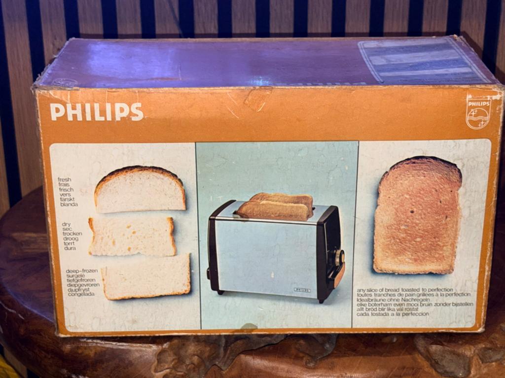 Nieuw vintage Philips broodrooster, model HD 4139, Ophalen of Verzenden, Nieuw