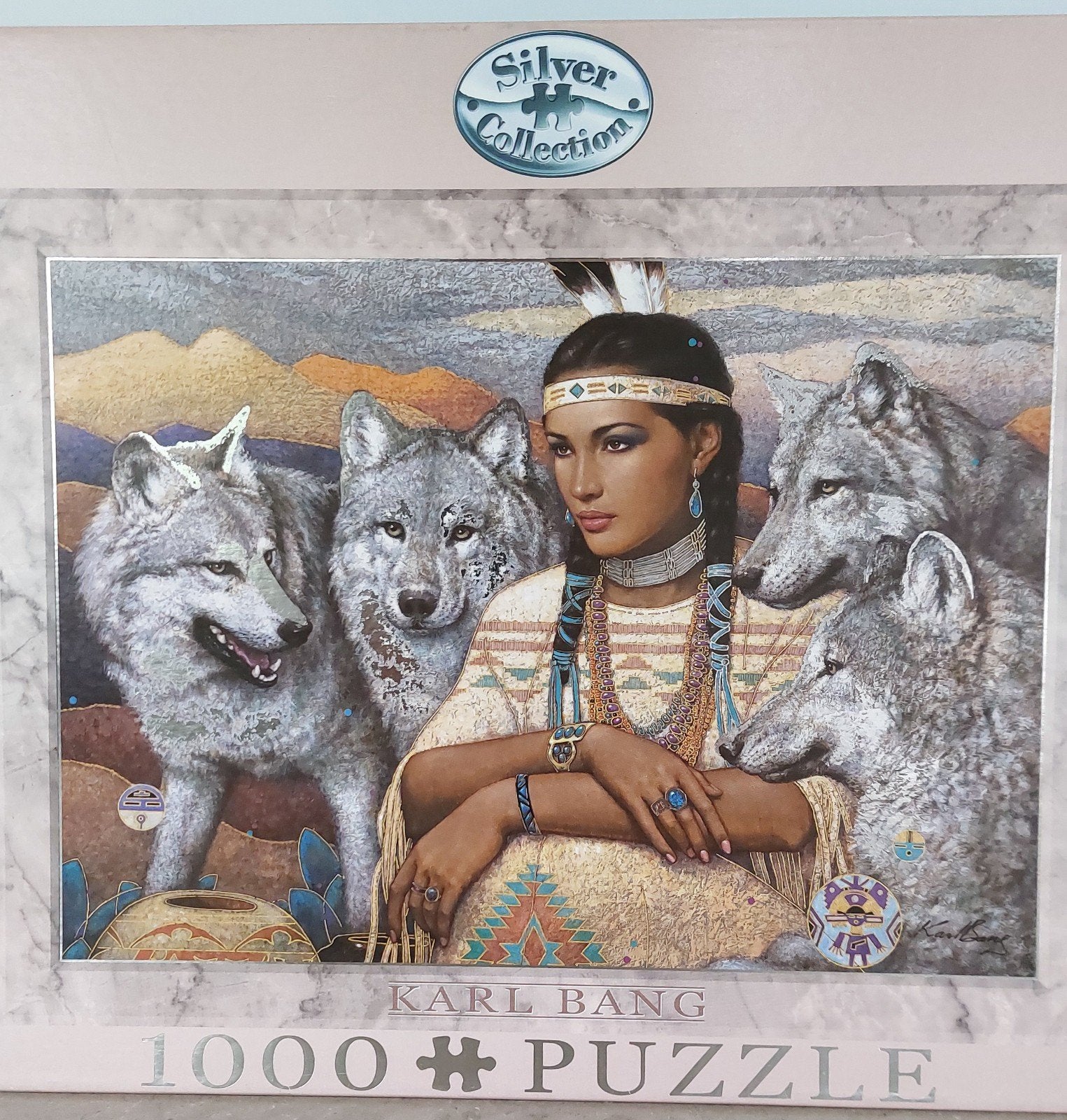 Karl Bang Silver Collection 1000 stukjes puzzel, Ophalen of Verzenden, 500 t/m 1500 stukjes, Gebruikt, Legpuzzel