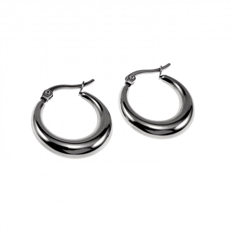 Ø22mm Oorbellen Dames - Gepolijst RVS - Oorringen, Overige materialen, Hangers, Birgitta-Gracht 33, 6465 EL Kerkrade, Nederland