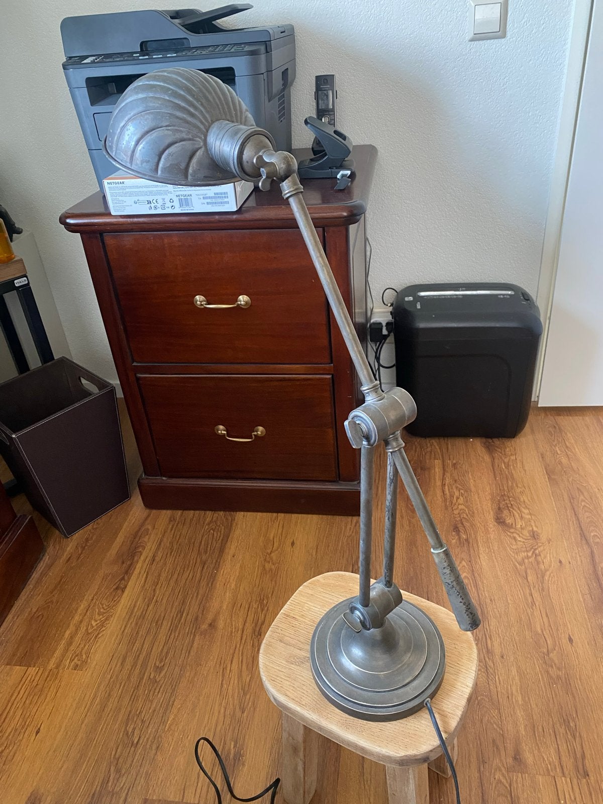 Industriële bureaulamp/tafellamp, Ophalen of Verzenden, Gebruikt