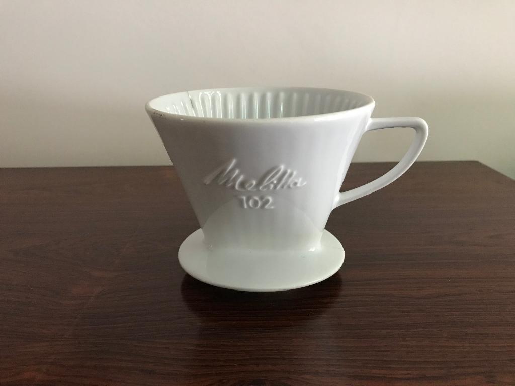 Melitta 102 koffiefilter houder wit keramiek, Ophalen of Verzenden
