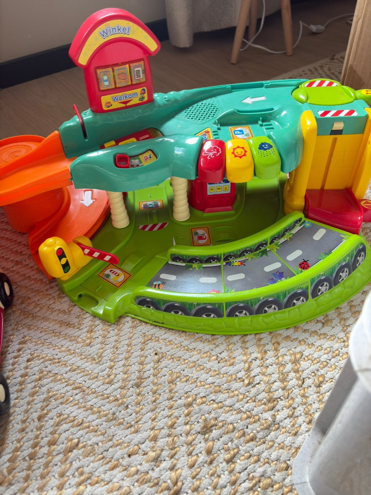 Vtech toet toet auto garage set, Ophalen of Verzenden, Zo goed als nieuw, 2 tot 4 jaar