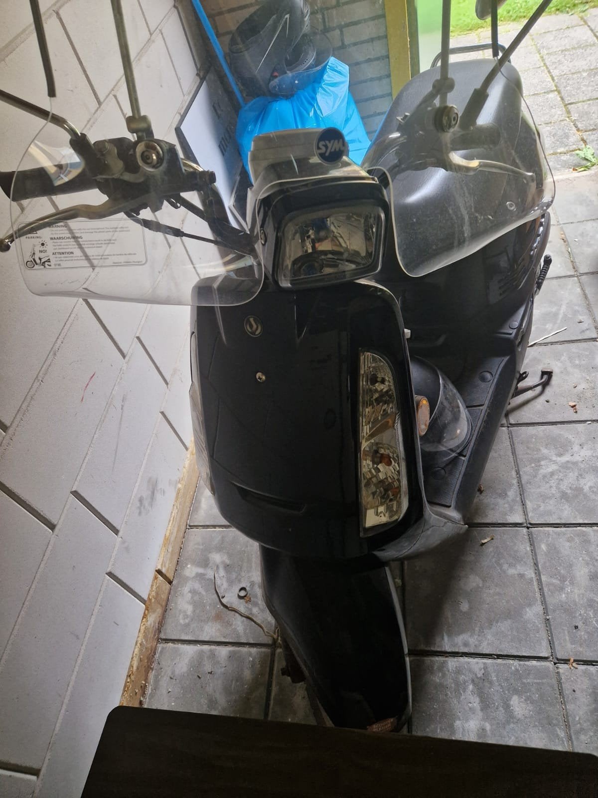 Sym scooter, zwart, 19416 km (start niet), Ophalen, Gebruikt, Overige modellen, Maximaal 45 km/u