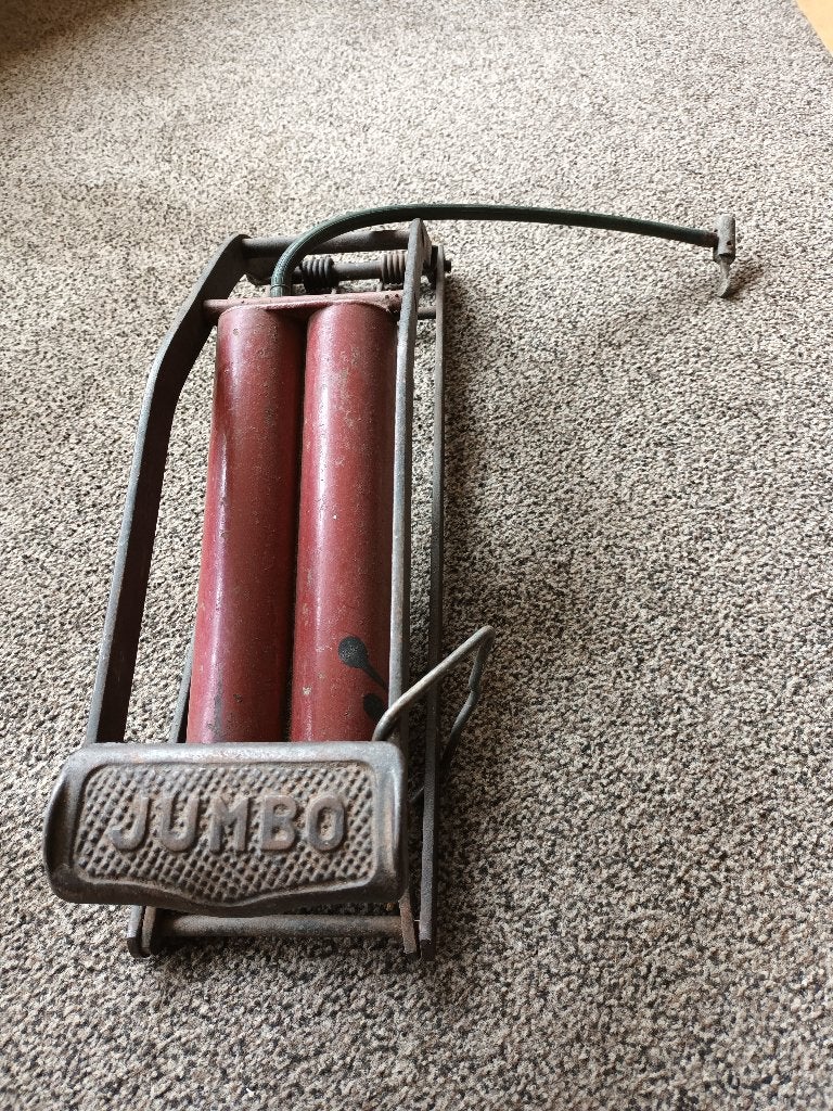 Vintage Jumbo Voetpomp, Verzenden