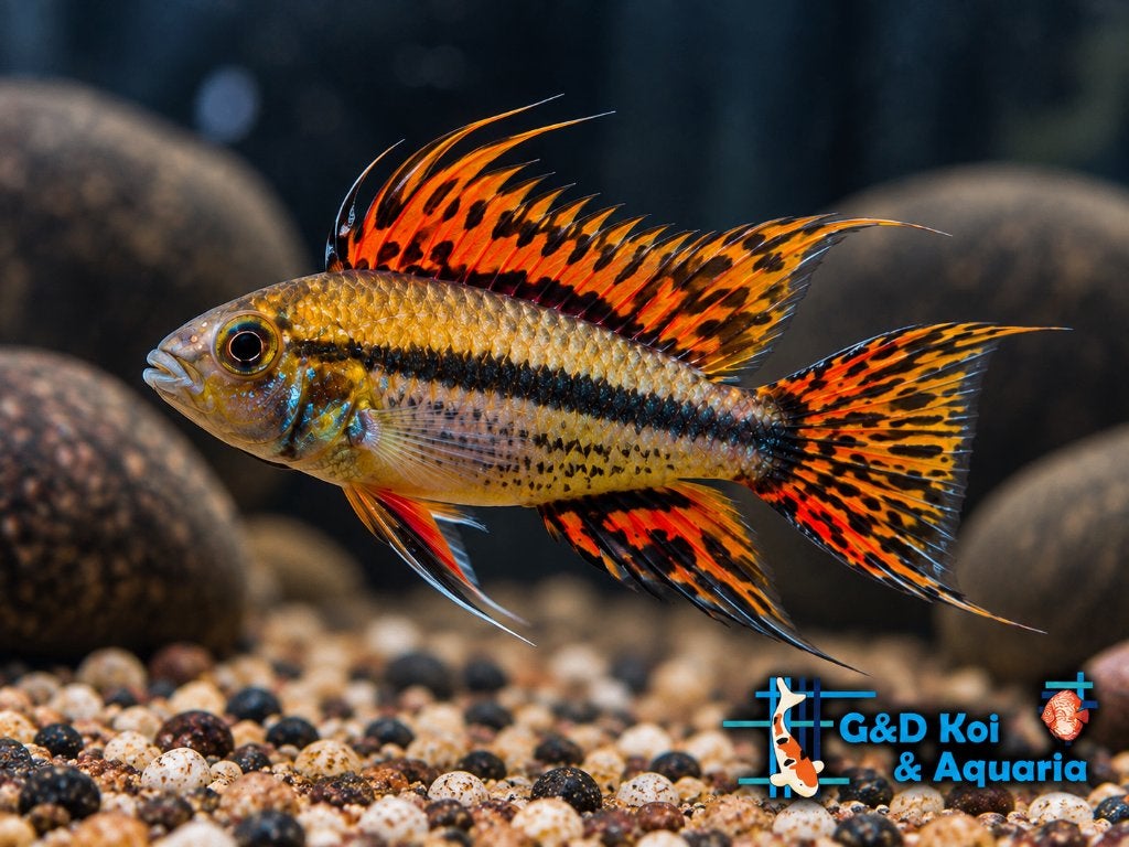 Antennebaars blue, wildkleur of gold, vele dwerg cichlide, Vis, Zoetwatervis
