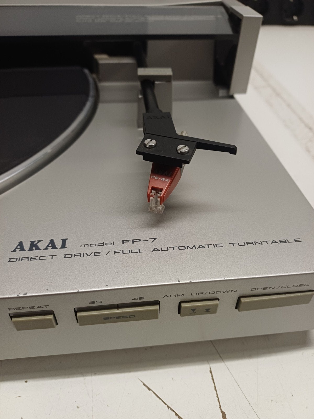 Zeldzame Akai FP-7 Direct Drive Platenspeler met RS-84 naald, Gebruikt, Automatisch, Ophalen of Verzenden, Platenspeler