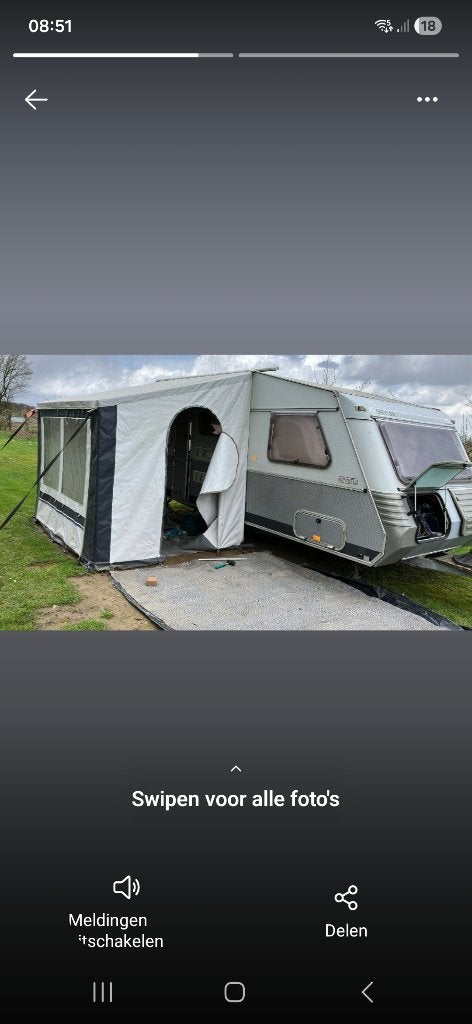 Wintertent, Ophalen, Zo goed als nieuw, PVC, Overige merken