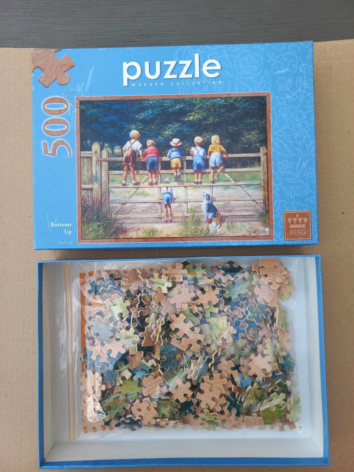 Legpuzzel 500 stukjes, echt hout!, Ophalen of Verzenden, 500 t/m 1500 stukjes, Gebruikt, Legpuzzel