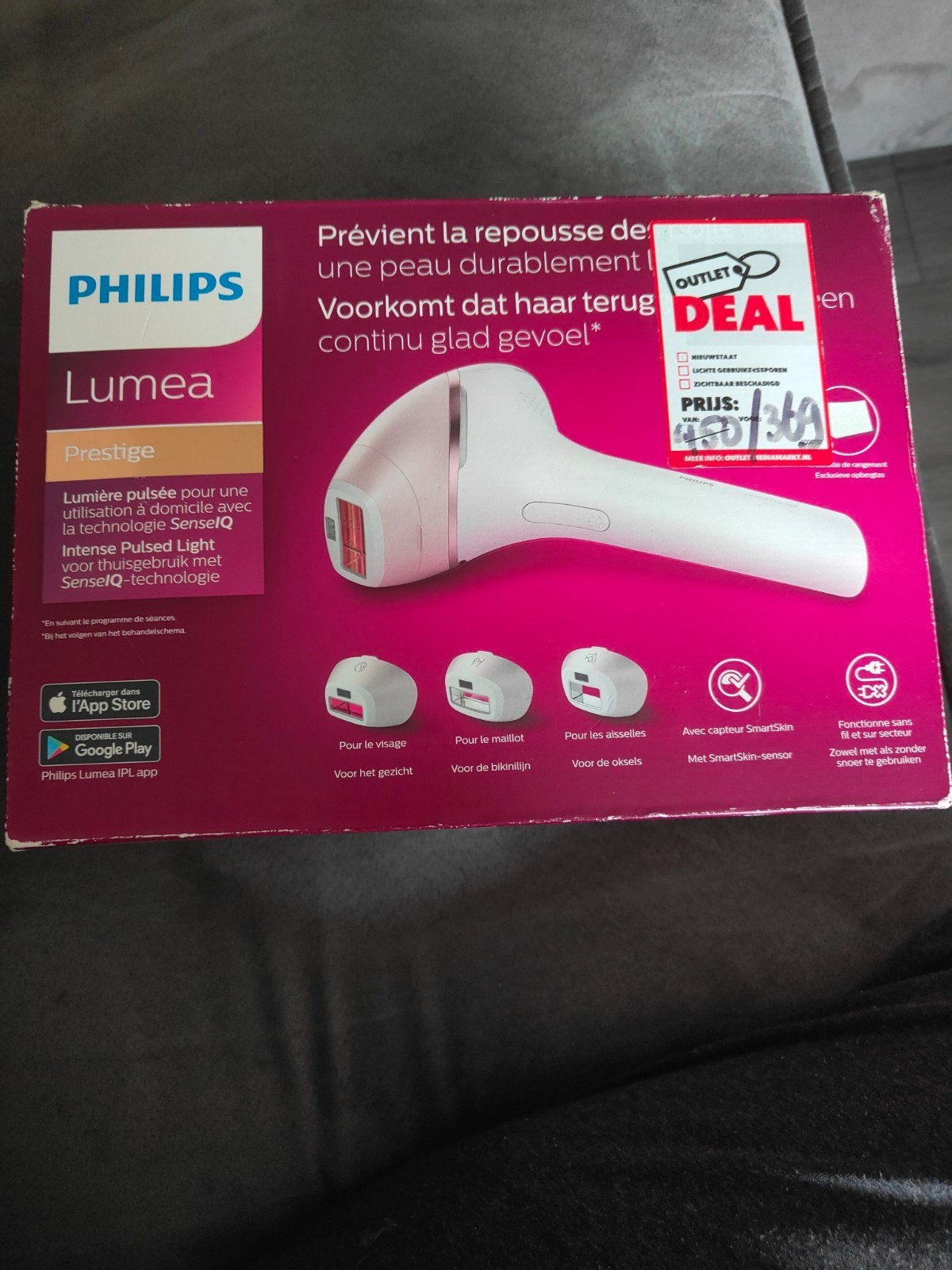 Philips Lumea Prestige IPL Bri 959 ontharingsapparaat BR1959, Ophalen of Verzenden, Zo goed als nieuw, Scheren en Epileren