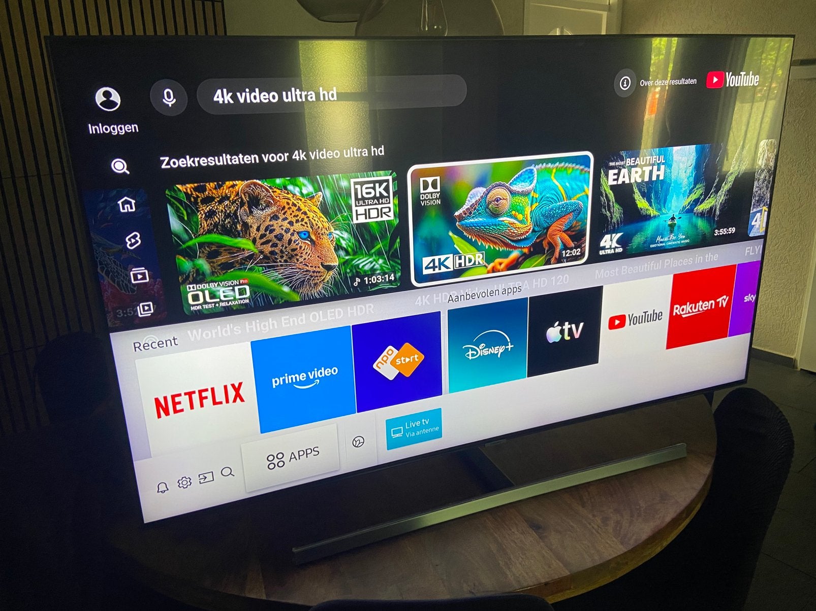Samsung 55 inch Qled 4k smart tv, 120 Hz, Ophalen of Verzenden, Zo goed als nieuw, Samsung