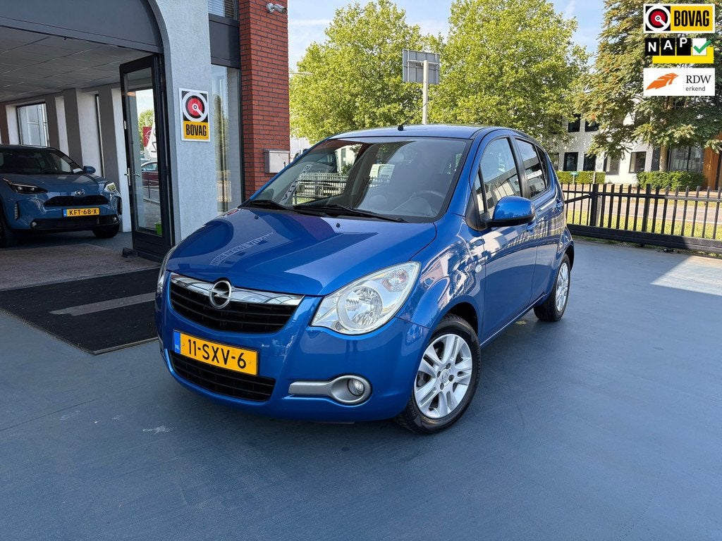 Opel Agila 1.0 Edition AIRCO NIEUWE APK ALL SEASON, Auto's, Opel, Euro 5, Gebruikt, 31 €/maand, Blauw