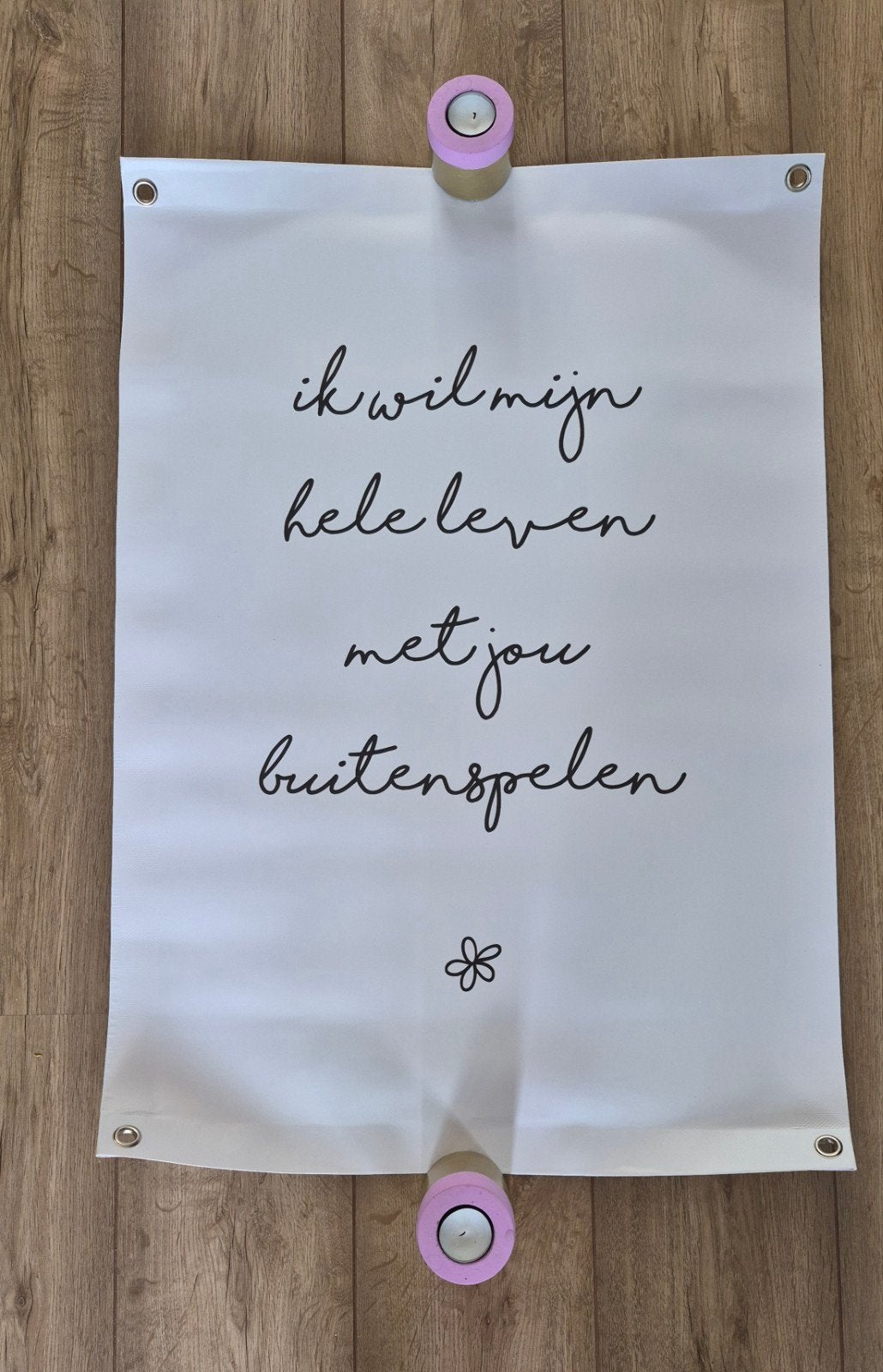 Tuinposter met tekst, Ophalen, 60 cm, Zo goed als nieuw, Wandbord