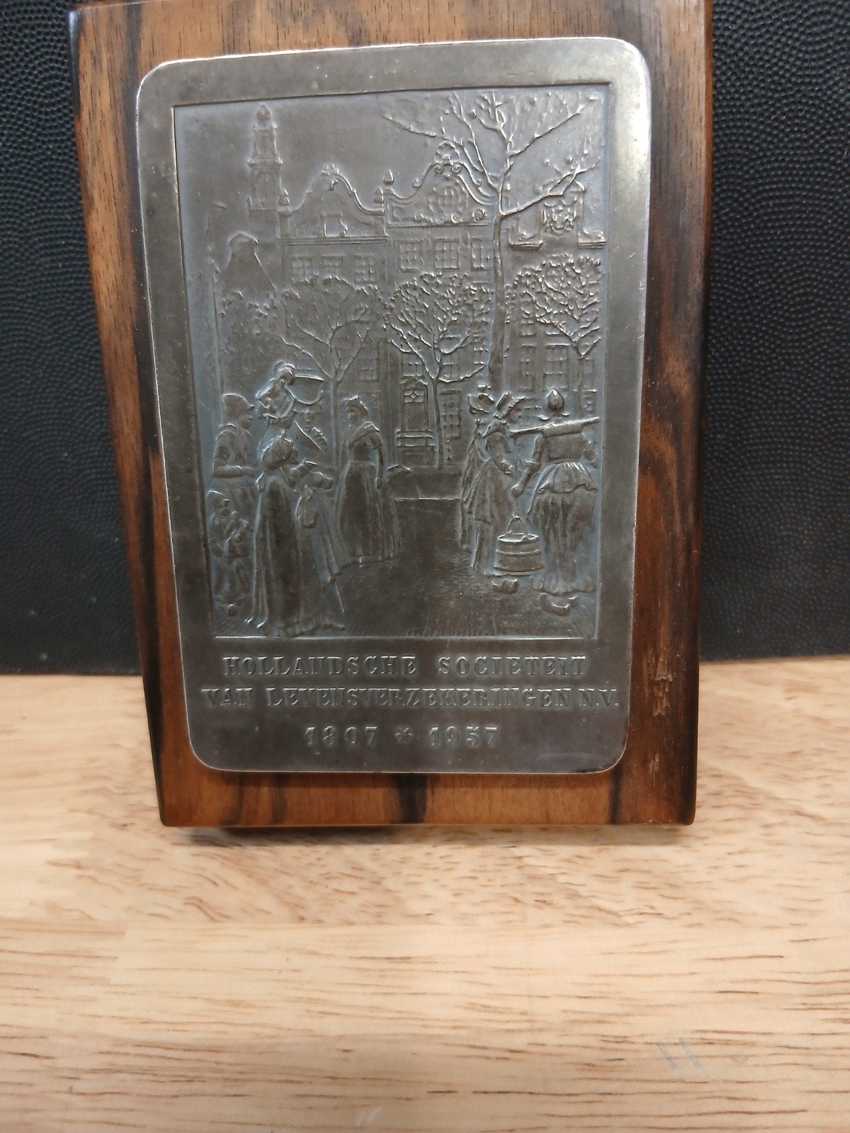 Hollandsche Societeit Plaquette 1807-1957, Ophalen of Verzenden