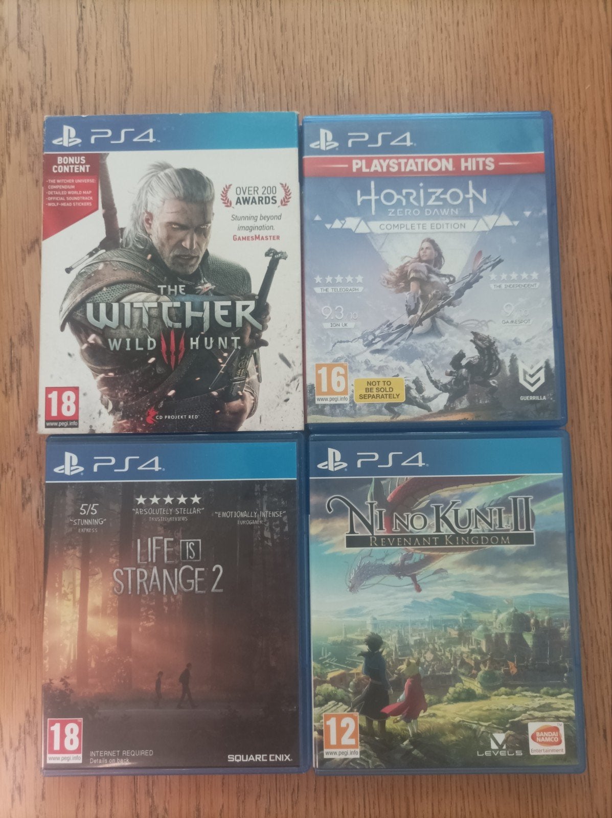 PS4 games oa. Witcher 3, Ni No Kuni 2, Life is Strange 2, Avontuur en Actie, Vanaf 18 jaar, 1 speler, Ophalen of Verzenden