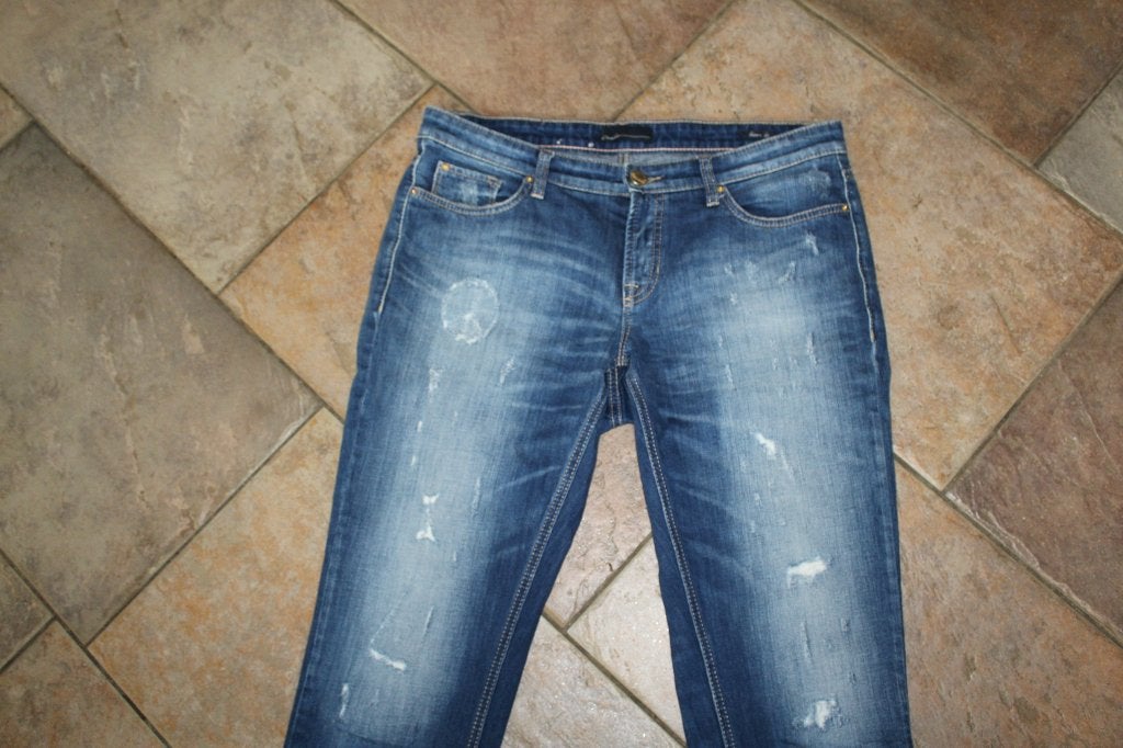 Cambio vlot stretch ripped jeans mt 40 KOOPJE, Cambio, Blauw, ., Ophalen of Verzenden