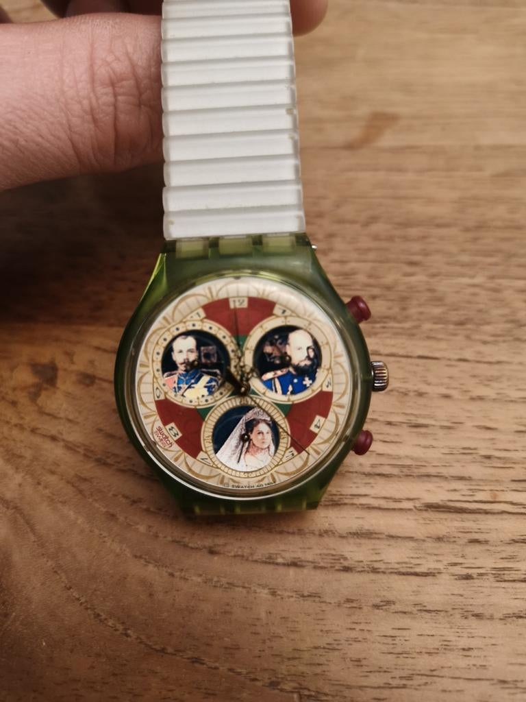 Zeldzame Swatch Russian Treasury, Ophalen of Verzenden, Kunststof, Kunststof, Swatch