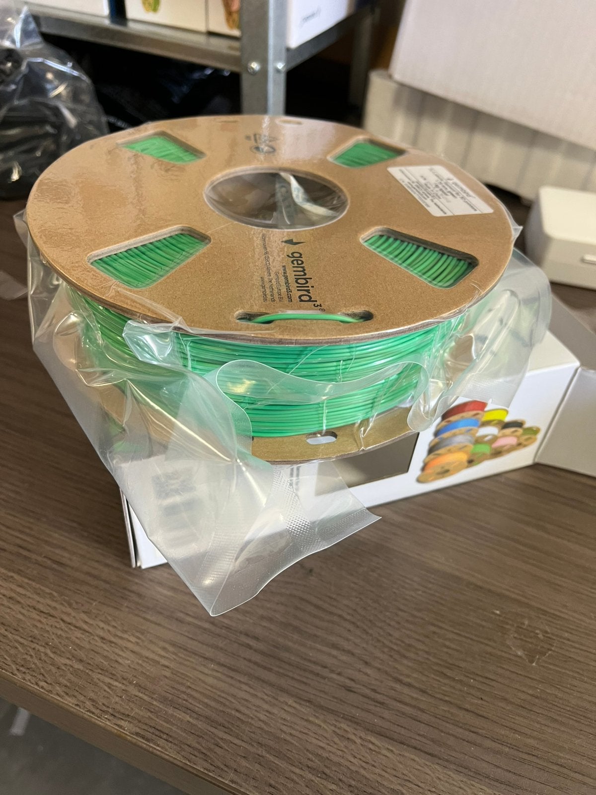 Gembird 3D Filament PLA 1,75 1kg GROEN, S, Nieuw, Ophalen of Verzenden, S