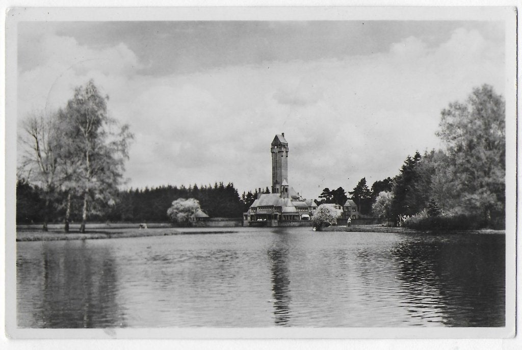 Jachtslot St Hubertus Ansichtkaart Uit 1954 ( B3553, Ophalen of Verzenden, 1960 tot 1980, Gelopen