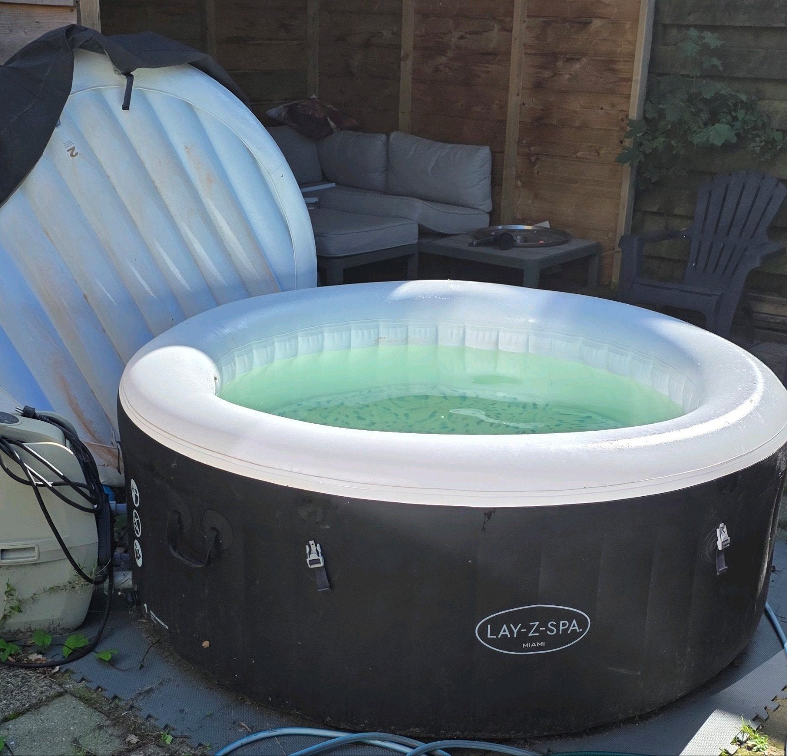 lay-z-spa miami jacuzzi, Ophalen, Gebruikt, Opblaasbaar
