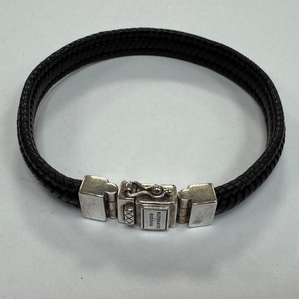 Buddha to Buddha Armband Edwin Small Leather | 925 zilver, Sieraden, Tassen en Uiterlijk, Armbanden, Dordrecht@usedproducts.nl