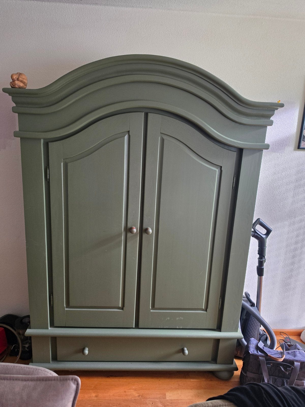 Mooie groene kast met lades en planken, Ophalen, Gebruikt, 100 tot 150 cm, Klassiek
