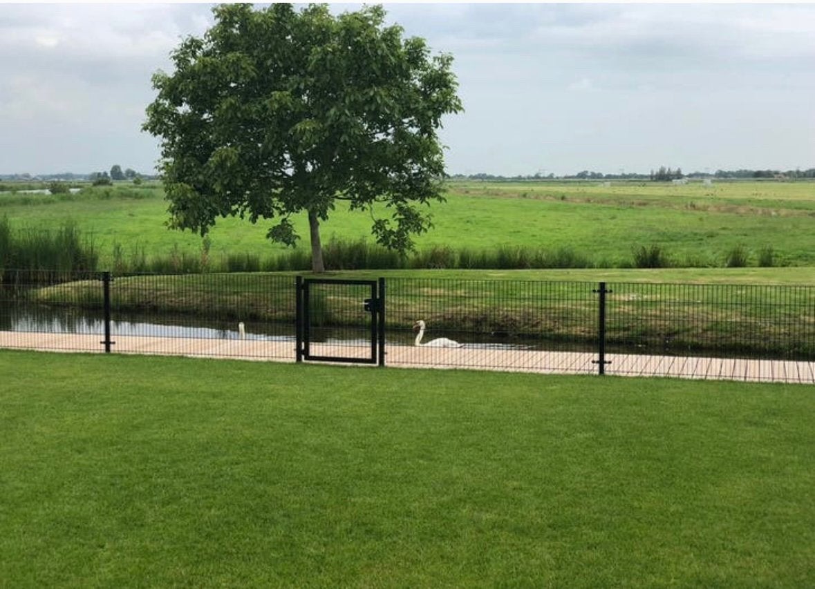 Dubbel matstaaf hekwerk zwart, Ophalen of Verzenden