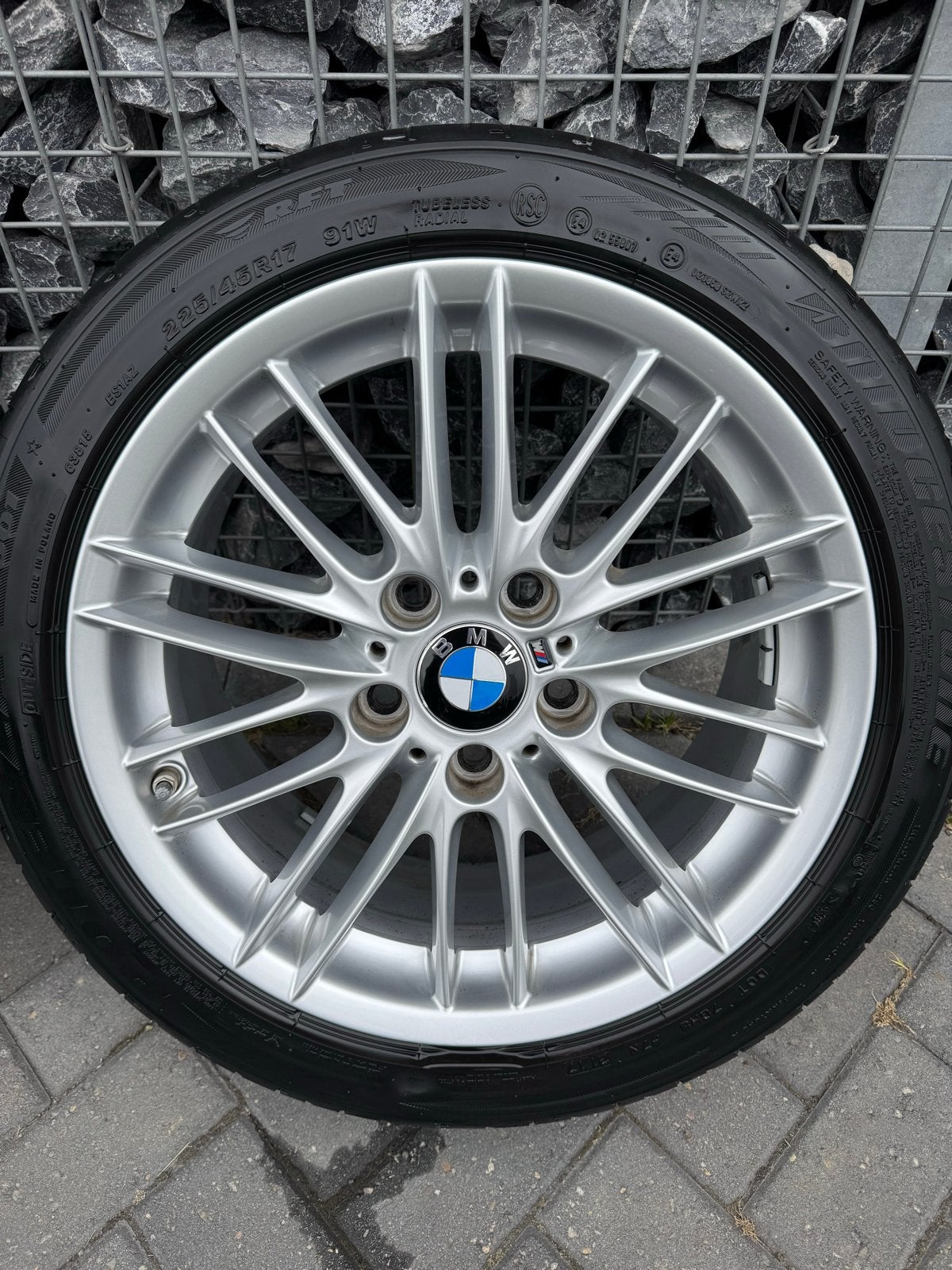 BMW 460m velgen 17 inch met Bridgestone potenza breedset, Auto-onderdelen, Banden en Velgen, Ophalen, Gebruikt, Banden en Velgen