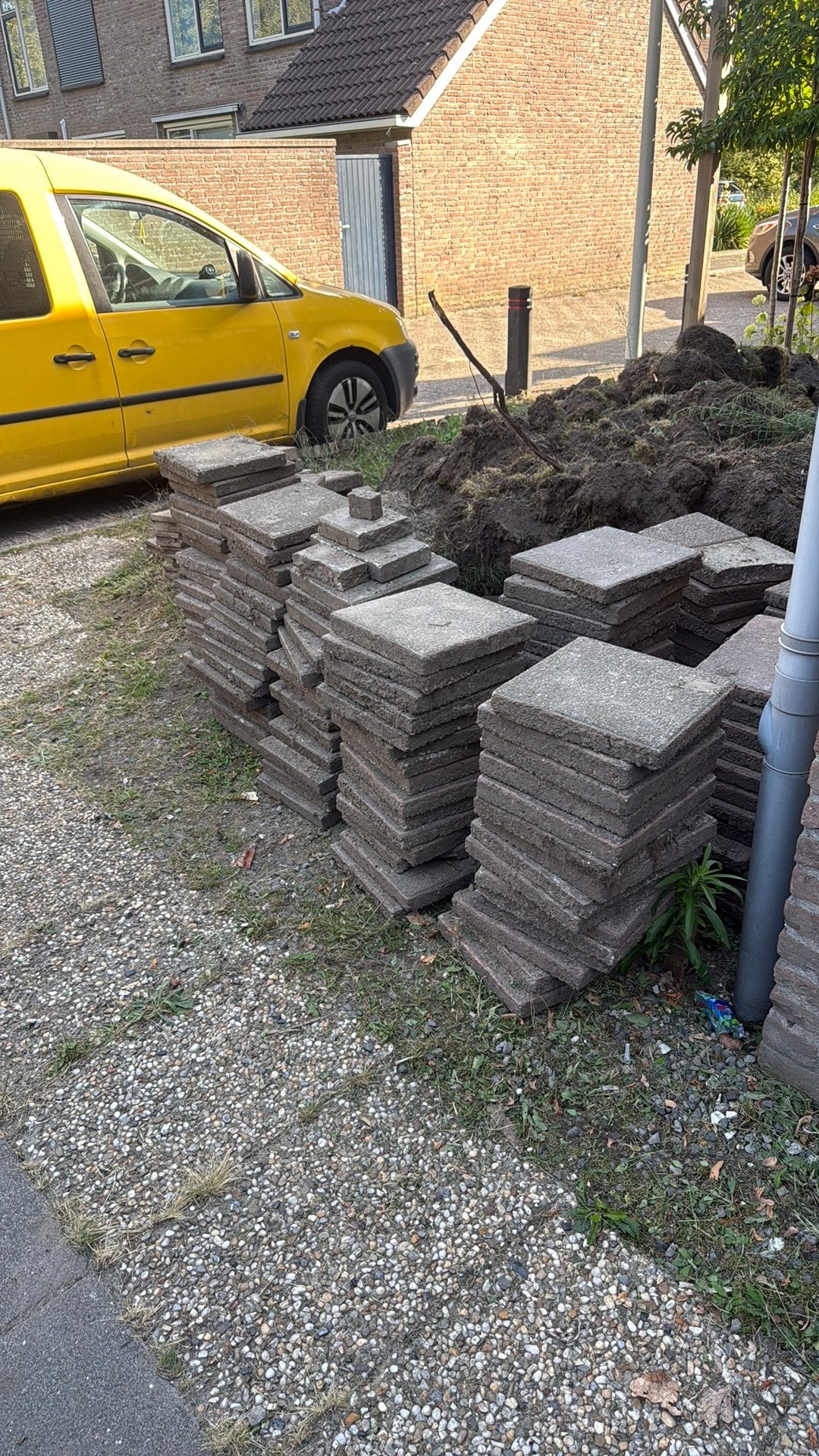 GRATIS TUINTEGELS OPHALEN BESTRATING, Ophalen, Zo goed als nieuw, Beton, Terrastegels