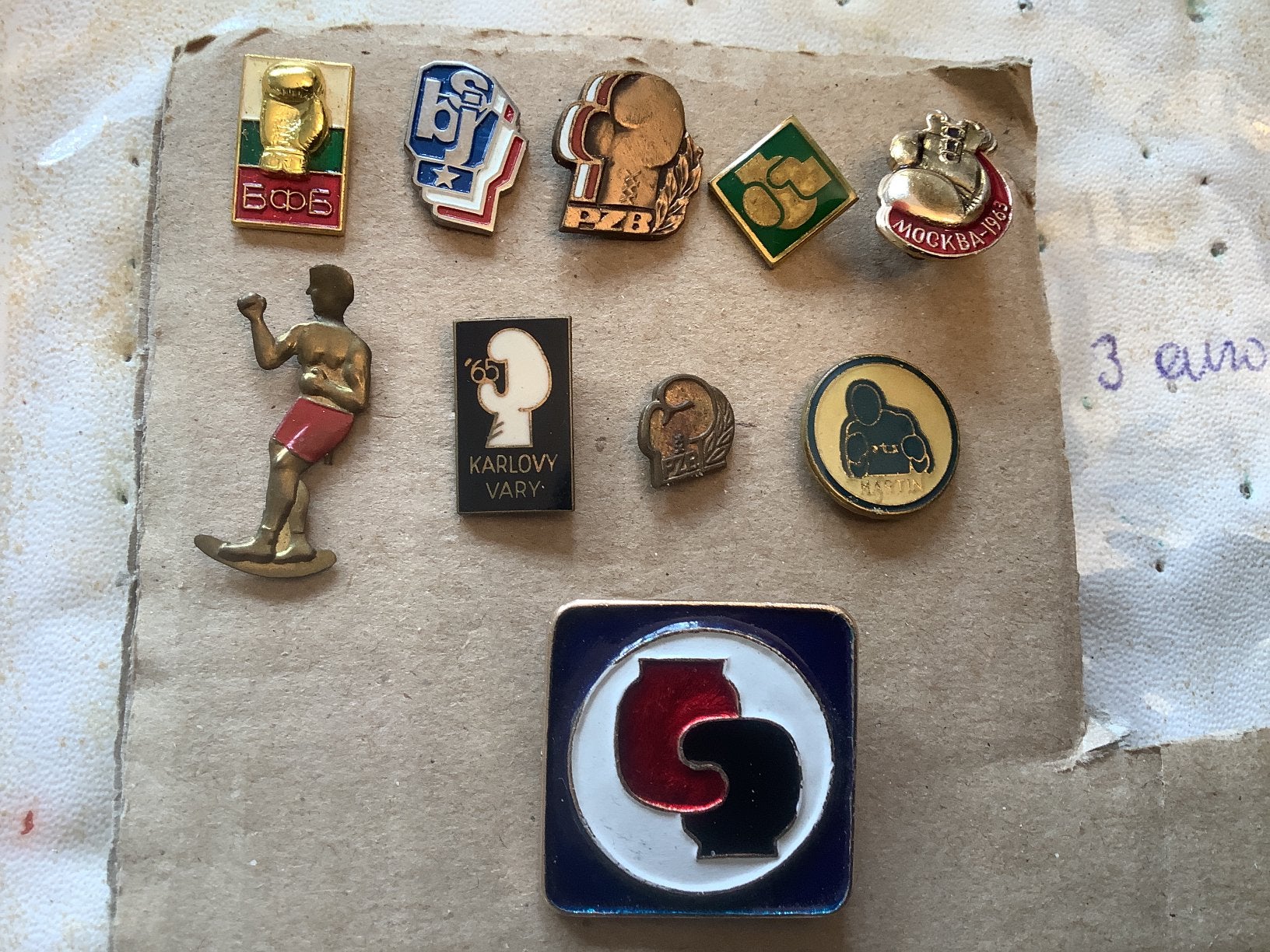 10 speldjes boksen, Ophalen of Verzenden, Gebruikt, Sport