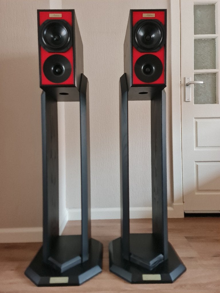 High end Acapella Audio Arts Fidelio speakers., Stereo speakers, Zo goed als nieuw, 60 tot 120 watt, Basreflex
