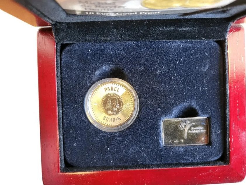 Nederland 10 euro goud proof 2007 Michiel de Ruyter in caset, Ophalen of Verzenden, Goud