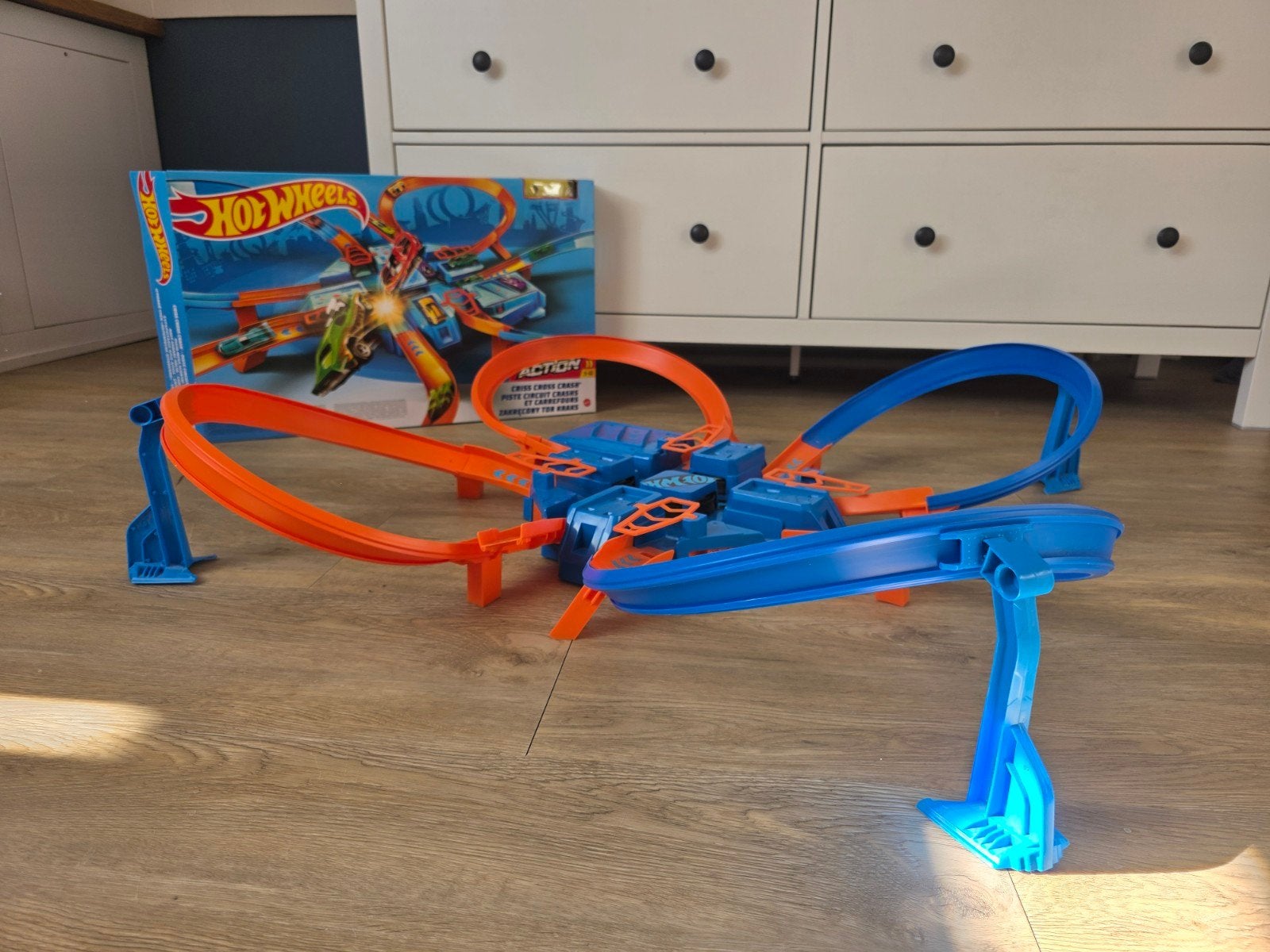 hot Wheels baan, Ophalen, Zo goed als nieuw, Handmatig, Hot Wheels