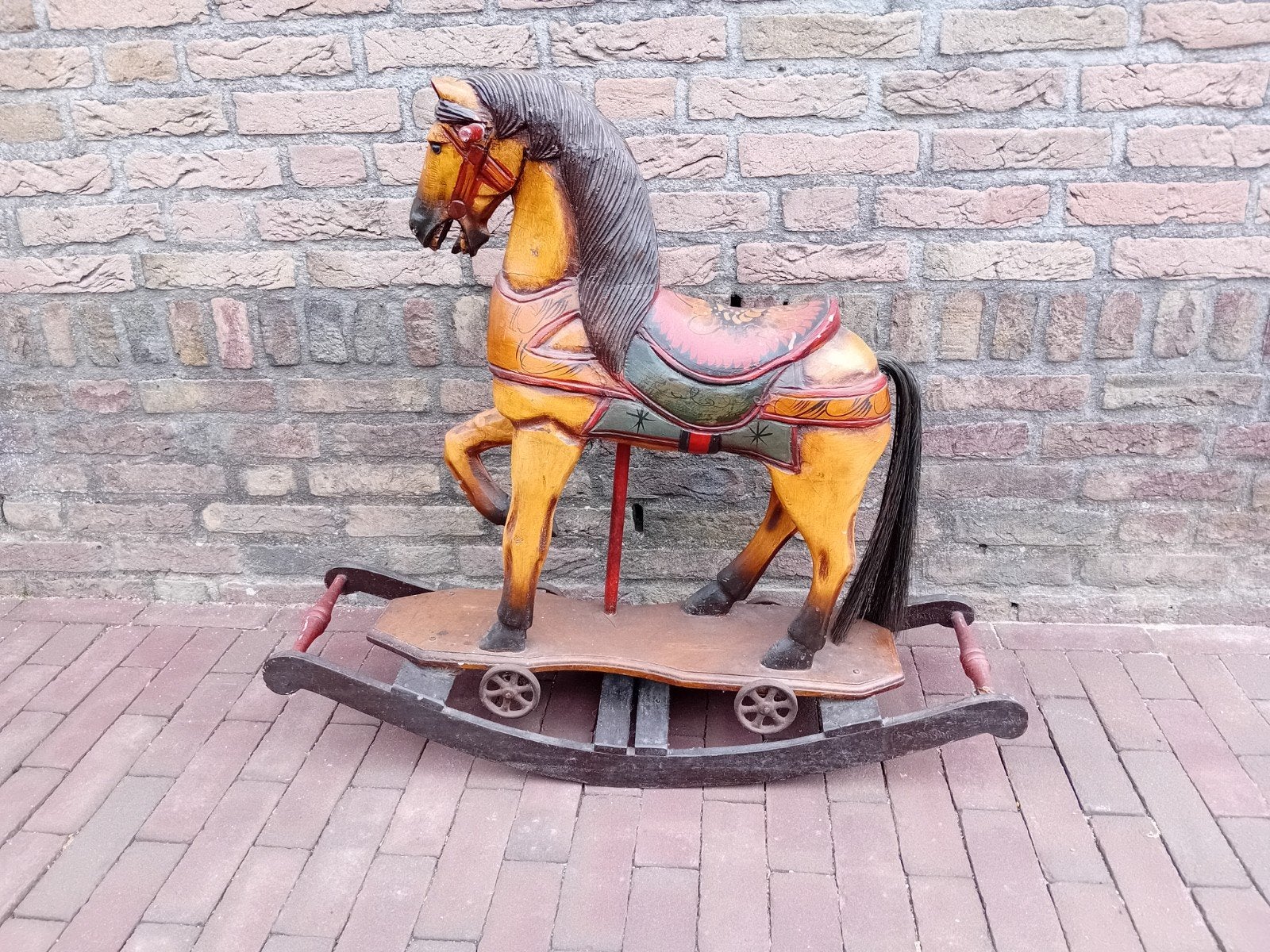 Antiek houten hobbelpaard, Antiek en Kunst, Ophalen
