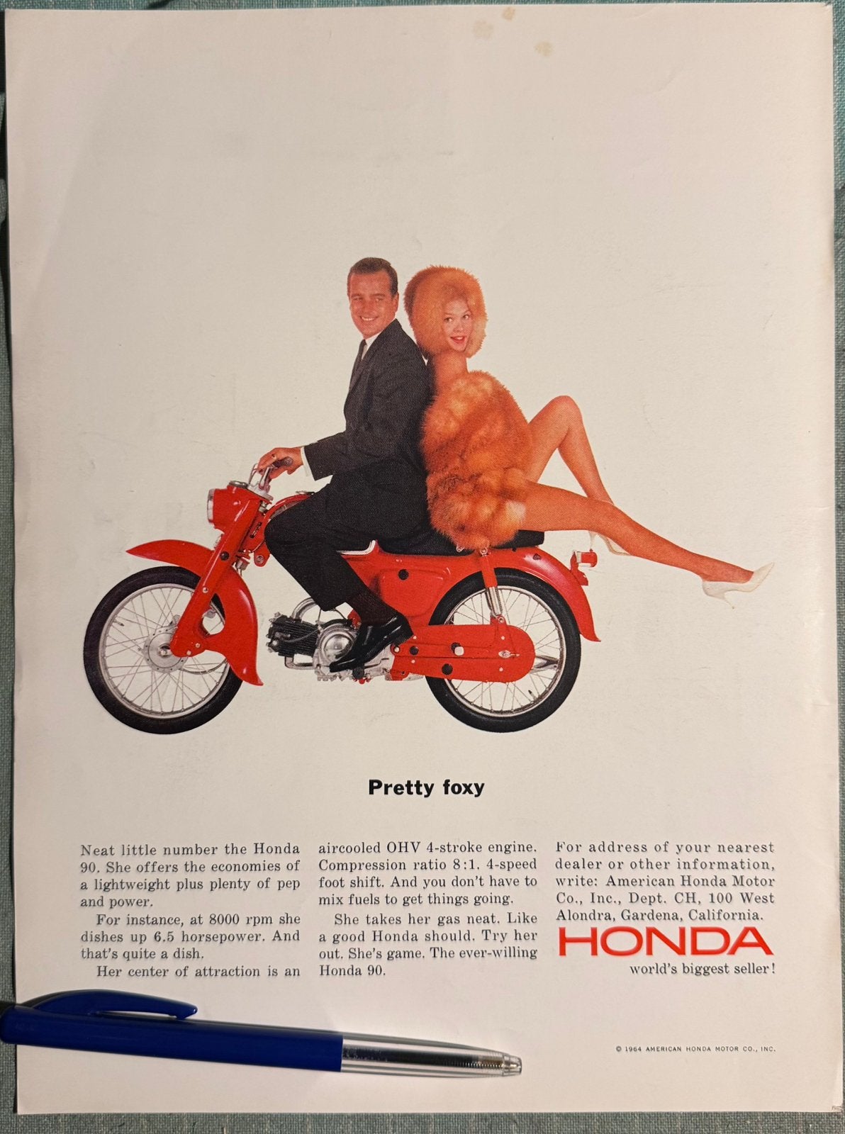 Advertentie Honda C90, Verzenden, Zo goed als nieuw, Motoren
