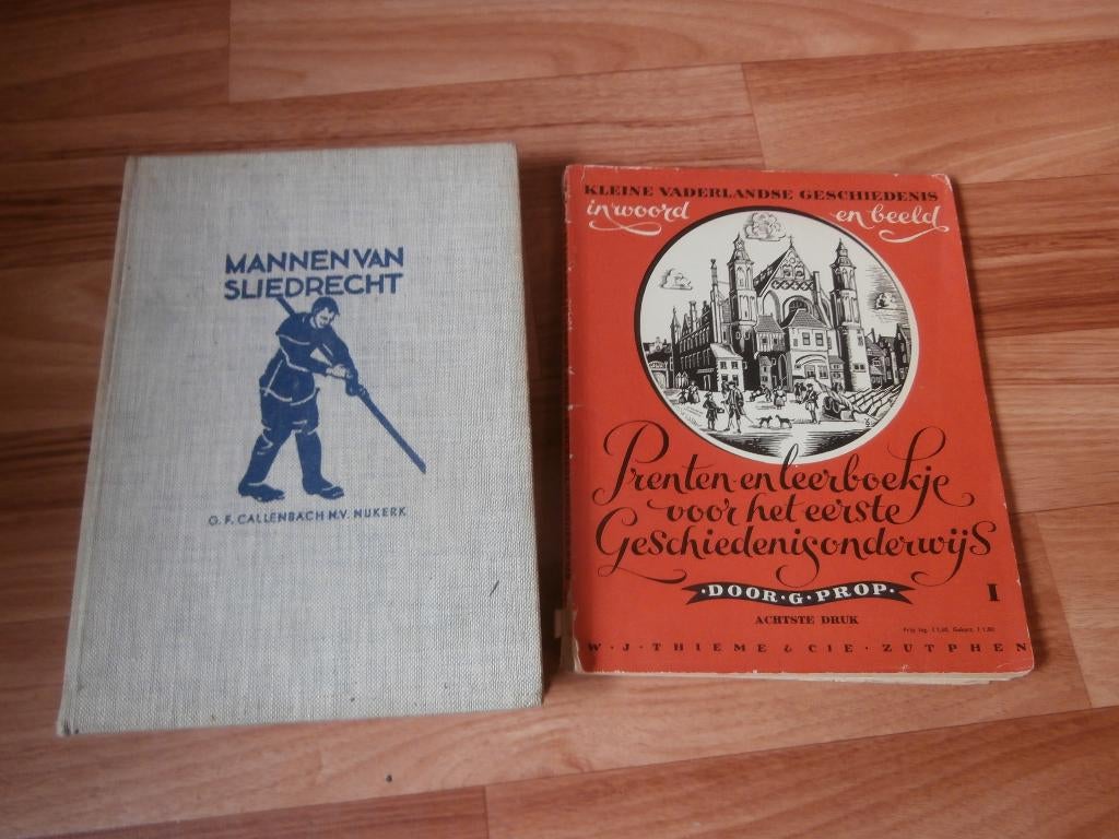 Boek Prenten en leerboekje voor het eerste geschiedenis onde, Ophalen of Verzenden, G.Prop