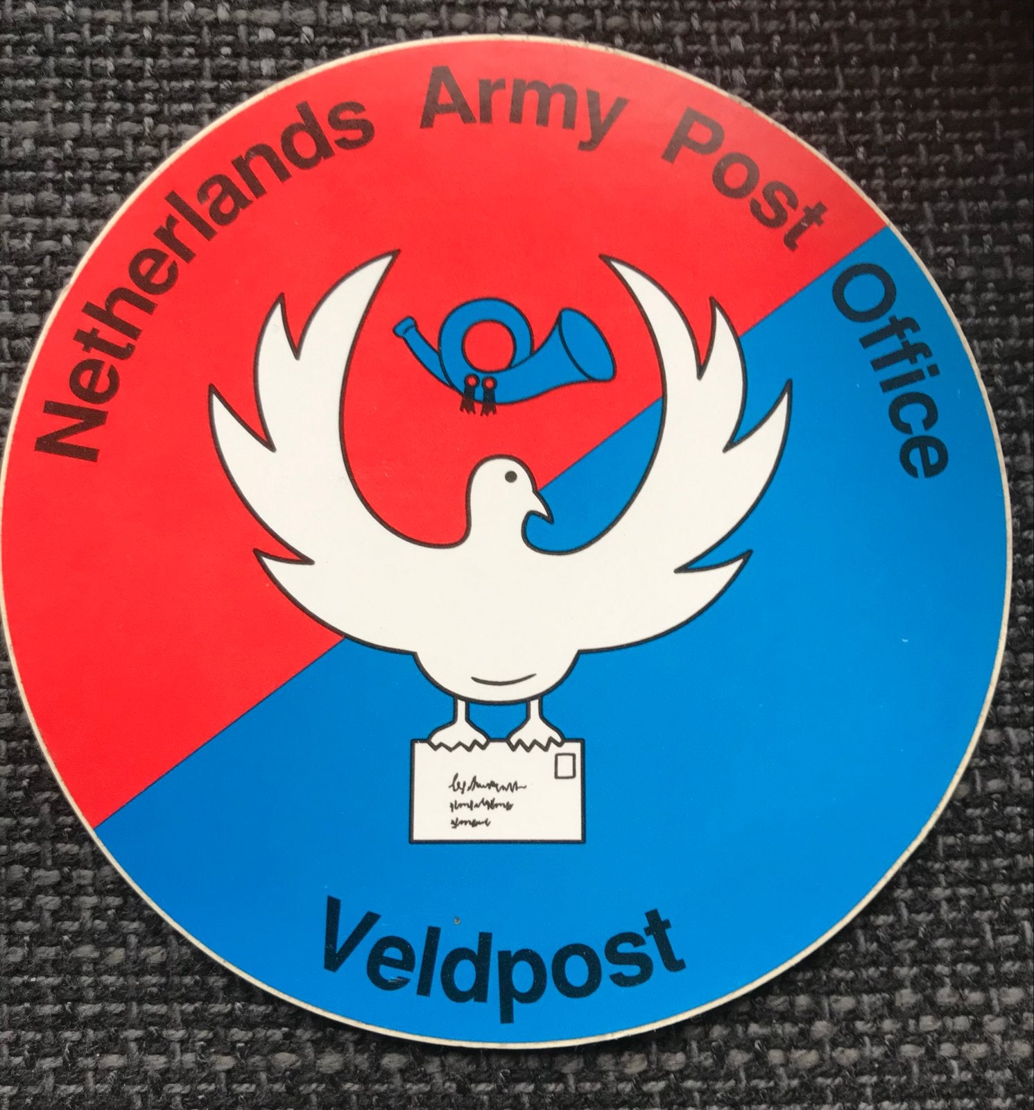 Veldpost Sticker - Netherlands Army Post Office, Ophalen of Verzenden, Zo goed als nieuw