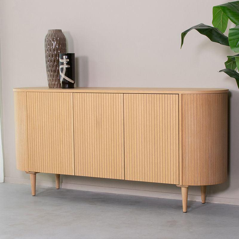Eiken Dressoir 180 cm, Huis en Inrichting, Kasten | Dressoirs, Ophalen, Japandi, 150 tot 200 cm, Zo goed als nieuw