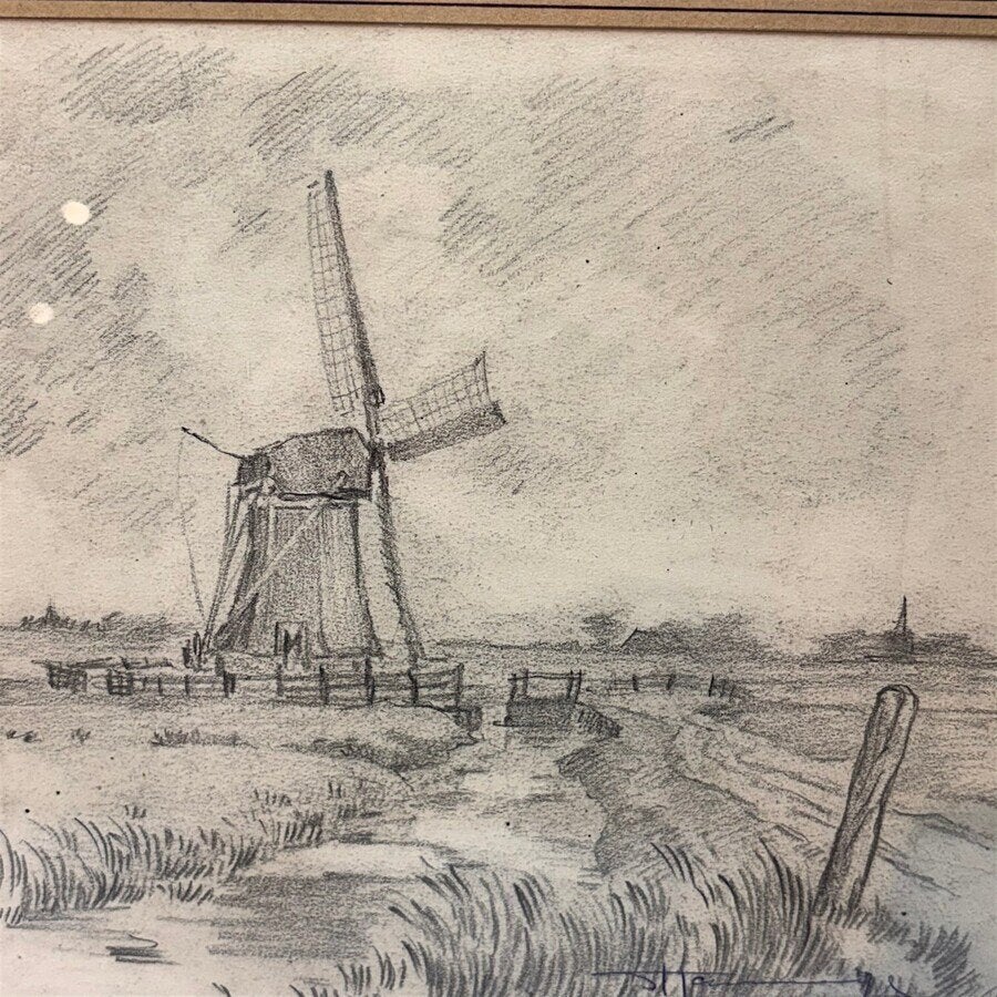 Simon Kamminga (1895-1984) - Fries landschap, Ophalen of Verzenden