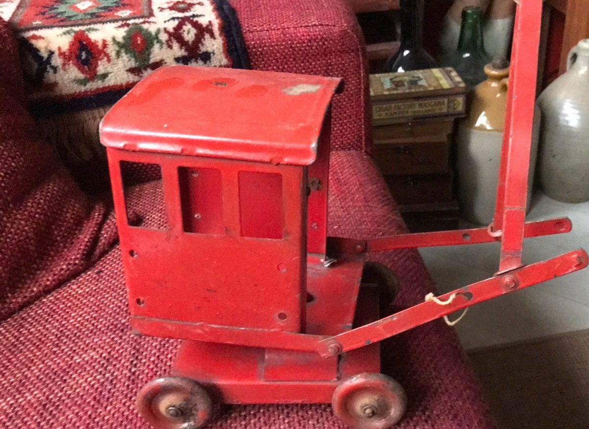 Oude Blikken Takelwagen, Antiek en Kunst, Antiek | Speelgoed, Ophalen of Verzenden
