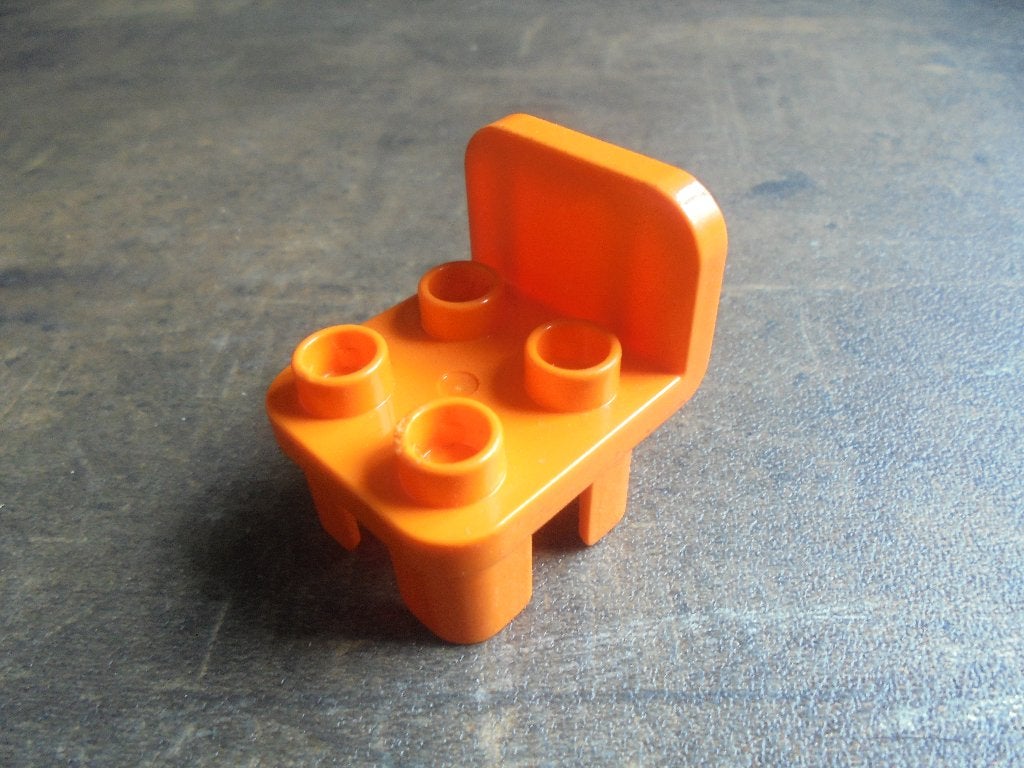Lego Duplo Furniture Chair with Rounded Back (zie foto's) 2, Kinderen en Baby's, Ophalen of Verzenden, Gebruikt, Losse stenen