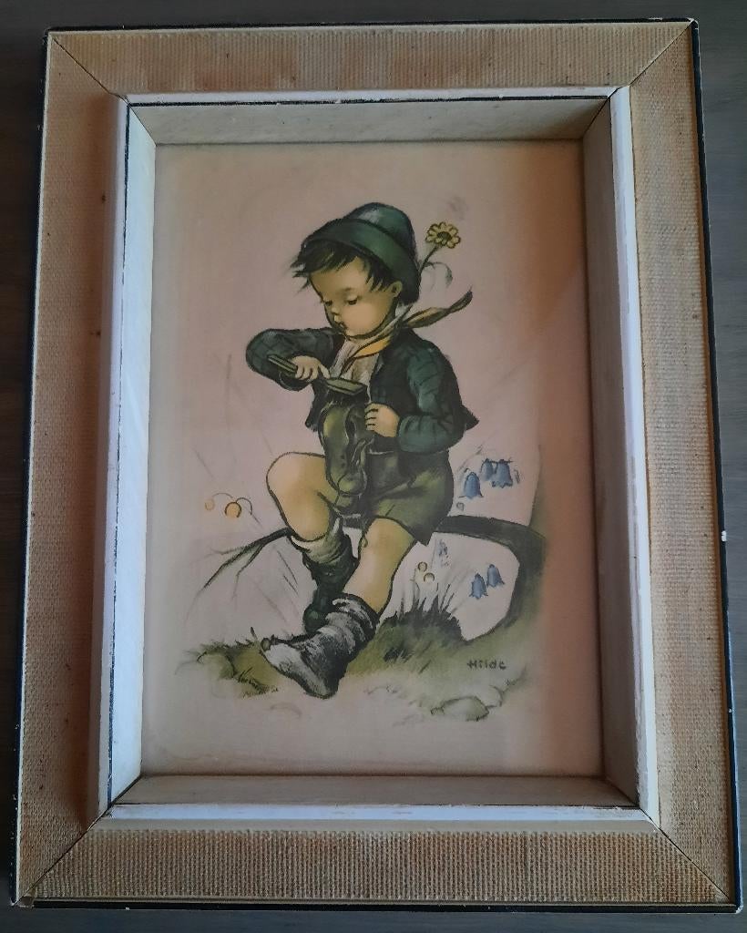 hummel schilderijtje, Antiek en Kunst, Ophalen of Verzenden