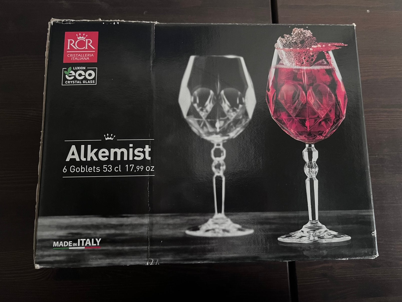 RCR alkemist crystal wijnglazen, Verzamelen, Ophalen, Nieuw, Overige typen