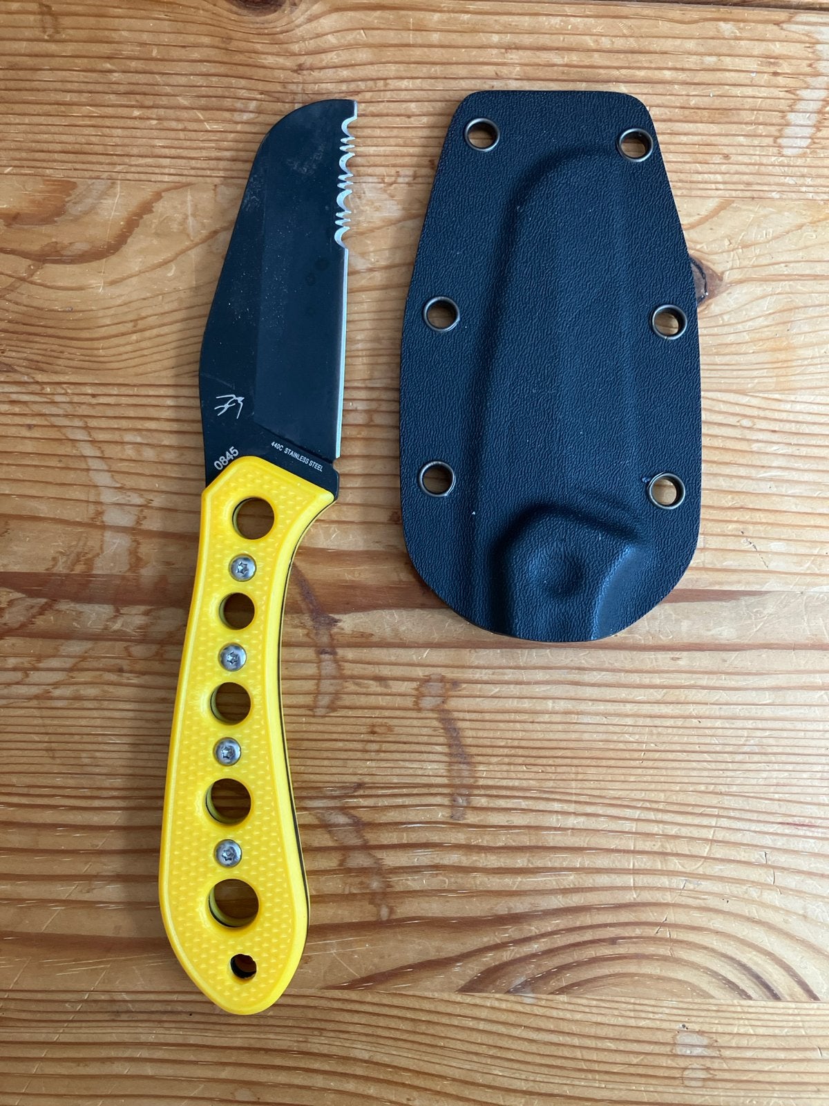 Böker Plus outdoormes met Kydex Schede, Ophalen of Verzenden, Zo goed als nieuw, Snijgereedschap, Overige merken